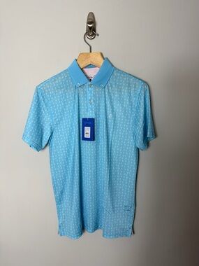NEW Fernando Pena Men’s Short Sleeve Performance Polo Sport Shirt Blue 331